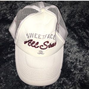 J.Lo sweet face trucker hat